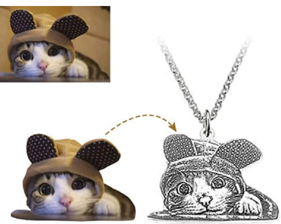 colgante de gato personalizado